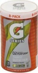 Gatorade 02 Perform Thirst Quencher Lemon-Lime Powder Packs (8-1.23 Oz) 9.8 Ounce 8 Pack Canister