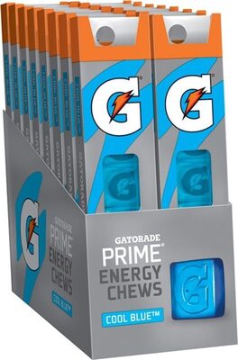 Gatorade Prime Energy Chews Cool Blue 1 Ounce Sleeve