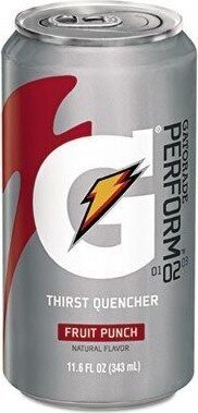 Gatorade Perform Fruit Punch Thirst Quencher 11.6 Fluid Ounce Aluminum Can