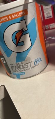 Gatorade 02 Perform Thirst Quencher Frost Glacier Freeze 50.9 Ounce Instant Powder Mix Tin