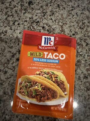 30% Less Sodium Mild Taco Seasoning Mix