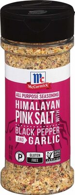 Himalayan Pink Salt With Black Pepper And Garlic All Purpose Seasoning, Himalayan Pink Salt With Black Pepper And Garlic