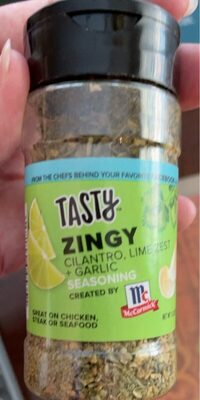 Zingy Cilantro, Lime Zest + Garlic Seasoning, Zingy