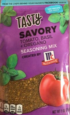 Savory Tomato, Basil + Oregano Seasoning Mix, Savory