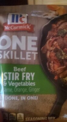 Beef Stir Fry & Vegetables Sesame, Orange, Ginger Skillet Seasoning Mix, Beef Stir Fry & Vegetables