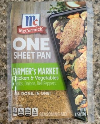 One Sheet Pan Farmer's Market Chicken & Vegetables Seasoning Mix