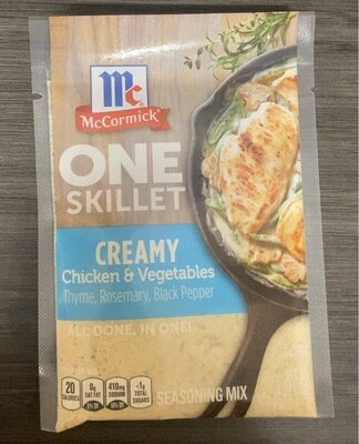 Creamy Chicken & Vegetables Thyme, Rosemary, Black Pepper Skillet Seasoning Mix, Creamy Chicken & Vegetables
