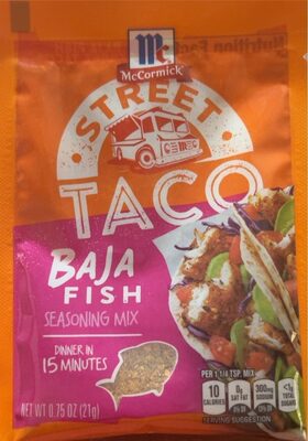 Baja Fish Street Taco Seasoning Mix, Baja Fish