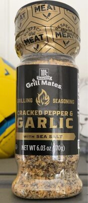 Cracked Pepper & Garlic With Sea Salt Grilling Seasoning, Cracked Pepper & Garlic With Sea Salt