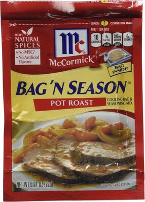 Pot Roast Cooking Bag & Seasoning Mix, Pot Roast