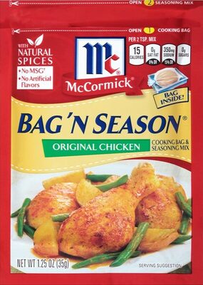 Original Chicken Cooking Bag & Seasoning Mix, Original Chicken