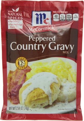 Peppered Country Gravy Mix, Peppered