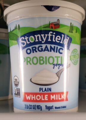 Plain Organic Whole Milk Yogurt, Plain