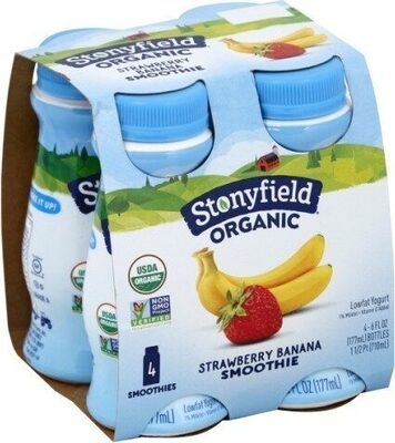 Stonyfield, Smoothie, Strawberry Banana