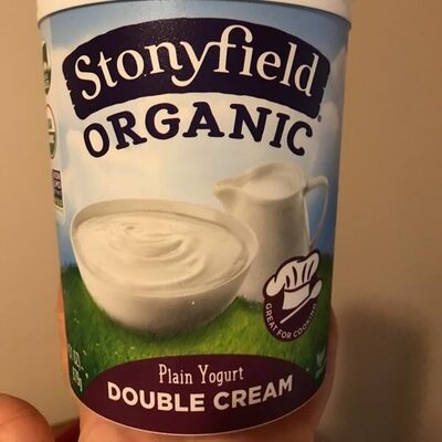Plain Organic Double Cream Yogurt, Plain