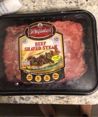 Beef Shaved Steak, Beef