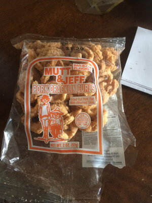 Bar-B-Cue Flavored Pork Cracklin Curls, Bar-B-Cue