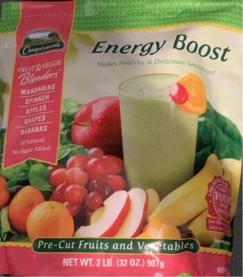 Energy Boost Pre-Cut Fruits And Vegetables