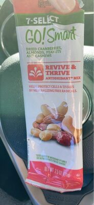 Dried Cranberries, Almonds, Peanuts And Cashews Revive & Thrive Antioxidant Mix, Dried Cranberries, Almonds, Peanuts And Cashews