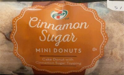Cinnamon Sugar Cake Mini Donuts With Cinnamon Sugar Topping, Cinnamon Sugar