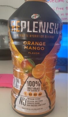 Orange Mango Flavor Electrolyte Hydration Beverage, Orange Mango