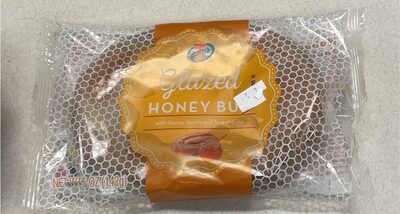 Glazed Honey Bun With Honey Swirls And Sweet Icing, Glazed