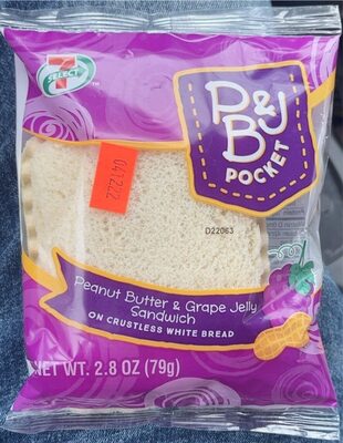 Peanut Butter & Grape Jelly Sandwich On Crustless White Bread, Peanut Butter & Grape Jelly Sandwich