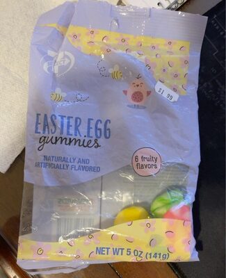 Ester Egg Gummies, Blue Raspberry, Grape, Cherry, Orange, Green Apple, Lemon