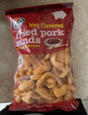 BBQ Flavored Fried Pork Rinds Chicharrones, BBQ