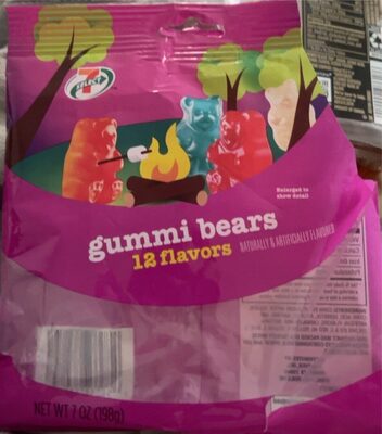 Orange, Apple, Cherry, Pineapple, Lemon, Strawberry, Grapefruit, Mango, Lime, Watermelon, Grape, Blueberry Gummi Bears, Orange, Apple, Cherry, Pineapple, Lemon, Strawberry, Grapefruit, Mango, Lime, Watermelon, Grape, Blueberry