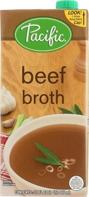 Pacific Foods Beef Broth, 32 oz Carton