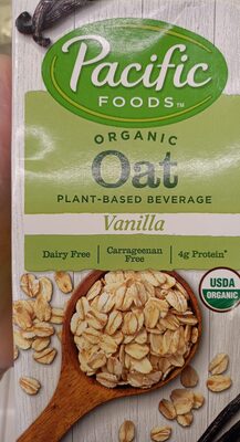 Pacific Foods Organic Vanilla Oat Milk, Plant Based Milk, 32 oz Carton