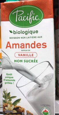 Organic Vanilla Unsweetened Almond Non-Dairy Beverage, Vanilla