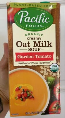 Pacific Foods Organic Garden Tomato Oat Milk Soup, 32 oz Carton