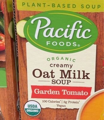 Pacific Foods Organic Creamy Garden Tomato Oat Milk Soup, 32 oz Carton (Pack of 6)