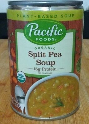 Pacific Foods Organic Split Pea Soup, 16.5 oz Can