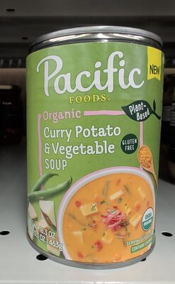 Pacific Foods Organic Curry Potato and Vegetable Soup, 16.3 oz Can