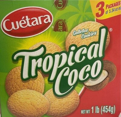 Tropical Coco Galletas Cookies, Tropical Coco