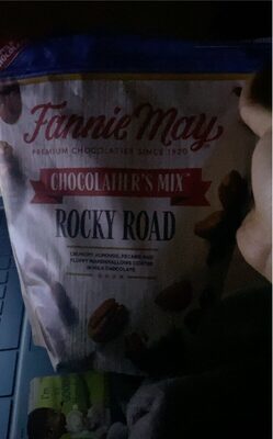 Rocky Road Crunchy Almonds, Pecans And Fluffy Marshmallows Coated In Milk Chocolatier's Mix, Rocky Road