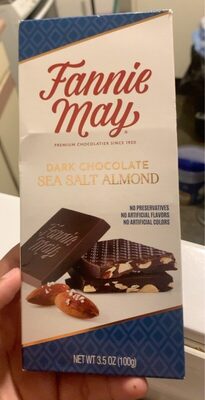 Sea Salt Almond Dark Chocolate, Sea Salt Almond