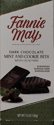 Dark Chocolate Mint And Cookie Bits With Cacao Nibs, Dark Chocolate