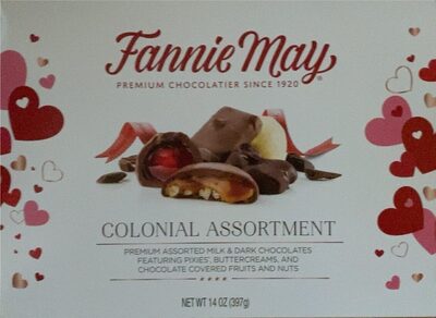Premium Assorted Milk & Dark Chocolates Featuring Pixies, Buttercreams, And Chocolate Covered Fruits And Nuts Colonial Assortment, Assortment