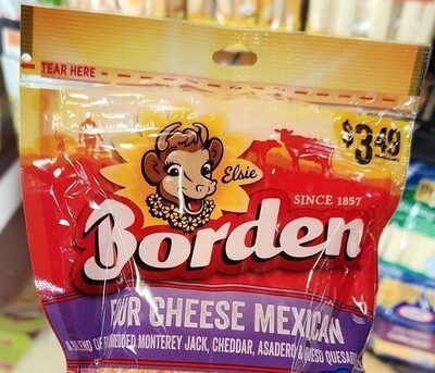 Four Cheese Mexican A Blend Of Finely Shredded Monterey Jack, Cheddar, Asadero & Queso Quesadilla Cheeses, Four Cheese Mexican