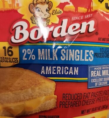 American 2% Milk Singles Cheese Slices, American