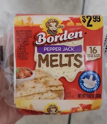 Pepper Jack Melts Pasteurized Pepepared Cheese Product, Pepper Jack