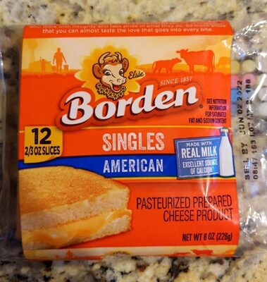 American Singles Pasteurized Prepared Cheese Product, American