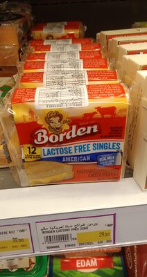American Lactose Free Singles Pasteurized Prepared Cheese Product, American