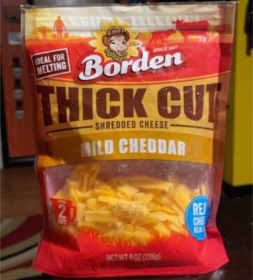 Mild Cheddar Thick Cut Shredded Cheese, Mild Cheddar