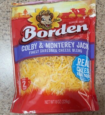 Colby & Monterey Jack Finely Shredded Cheese Blend, Colby & Monterey Jack
