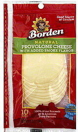 Provolone Sliced Cheese With Smoke Flavoring, Provolone